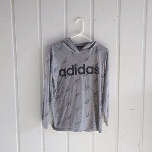 14/16 Boy's Adidas Hooded Long Sleeve Shirt